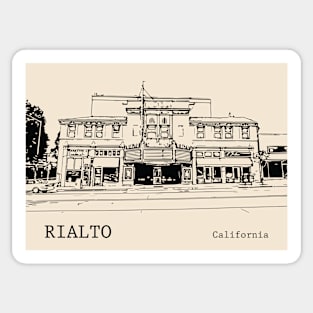 Rialto California Sticker